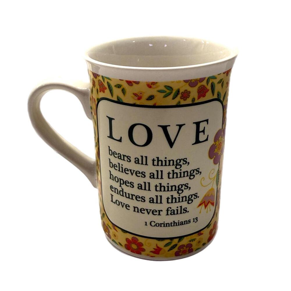 Bay Island Inspirational Ceramic Mug 1 Corinthians 13 Bible Verse